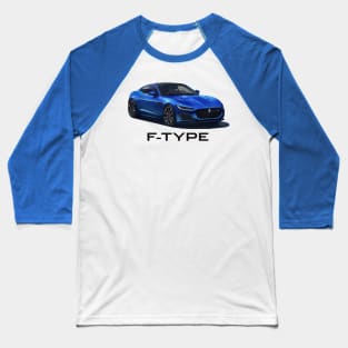 2021 Jaguar F-Type Blue Baseball T-Shirt